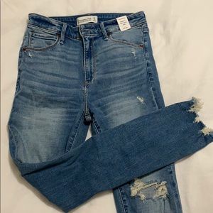 Abercrombie high rise skinny jeans